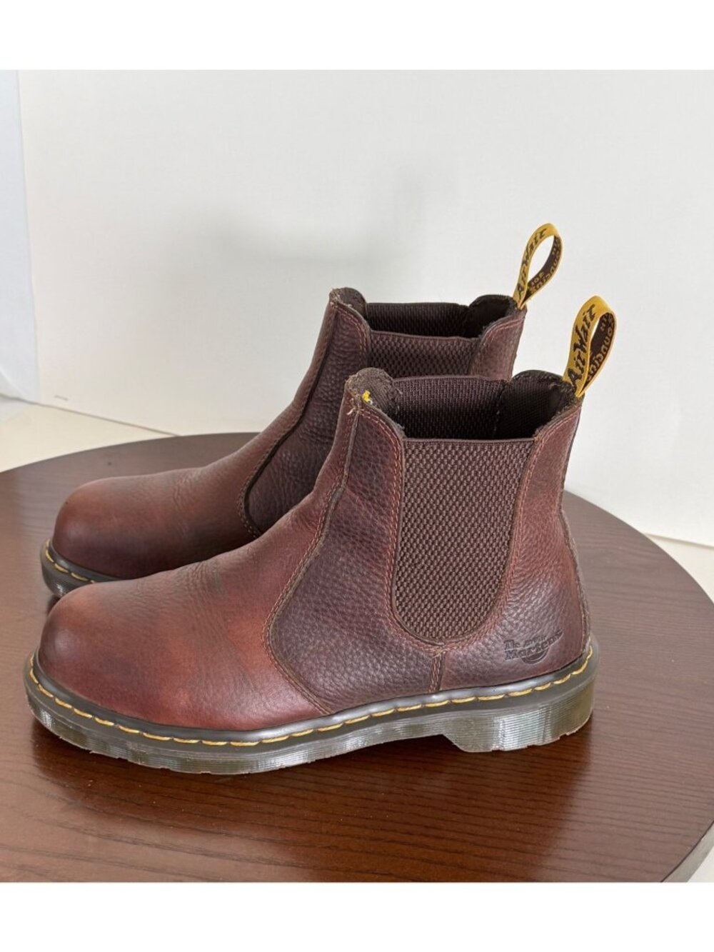 Dr. Martens Brown Leather Chelsea Ankle Boots